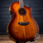 Breedlove Pursuit Exotic S Concert Electric Guitar - Tiger's Eye Gloss Myrtle Wood - Stained Satin