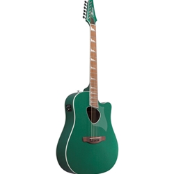 Ibanez Altstar Series Acoustic 6 String Guitar - Jungle Green Metallic
