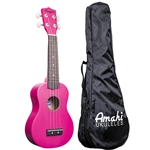 Amahi Rose Red Soprano Ukulele