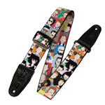 Levys 2" Polyester Guitar Strap - Pop Icon Motif