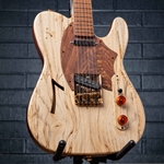 OWNTOW 1 of 1 Handbuilt "Tyr" Thinline 6 String Electrical Guitar - Spalted Natural