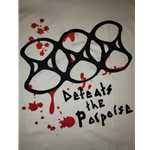 Defeats The Porpoise Band Tee -  White