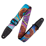 Levys 2”-Wide Polyester Guitar Strap with Sprinkled & Glazed Donuts Motif