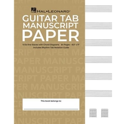 Guitar Tablature Manuscript Paper - Standard