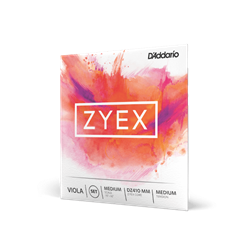 D'Addario Zyex Viola String Set, Medium Scale, Medium Tension