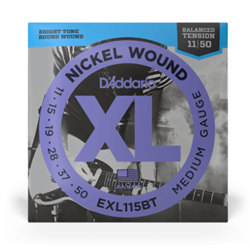 D'Addario EXL115BT Nickel Wound Electric Guitar Strings  11-50