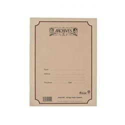 Archives Standard Bound Manuscript Paper Book, Guitar Tab, 48 Pages