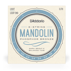 D'Addario EJ73 Mandolin Strings, Phosphor Bronze, Light, 10-38