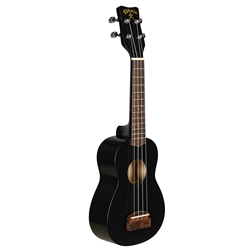 Lanikai Kohala Tiki Uke-Soprano Black