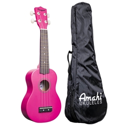 Amahi Rose Red Soprano Ukulele