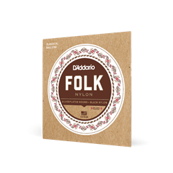 D'Addario Black Nylon Folk Strings