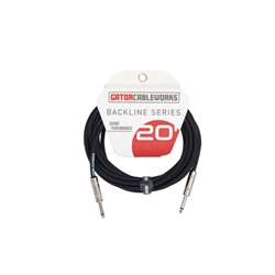 Gator Backline Series 20' Straight to Straight Instrument Cable