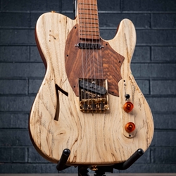 OWNTOW 1 of 1 Handbuilt "Tyr" Thinline 6 String Electrical Guitar - Spalted Natural