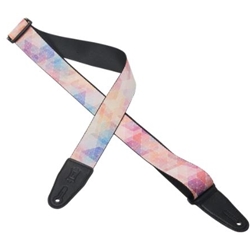 Levys 2" Polyester Guitar Strap - Light Abstract Pattern