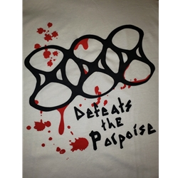 Defeats The Porpoise Band Tee -  White