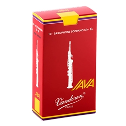 Vandoren Java Red Soprano Saxophone Reeds 3.5