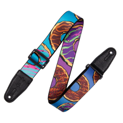 Levys 2”-Wide Polyester Guitar Strap with Sprinkled & Glazed Donuts Motif