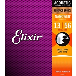 Elixir 80/20 Bronze Light Acoustic Strings 12-53